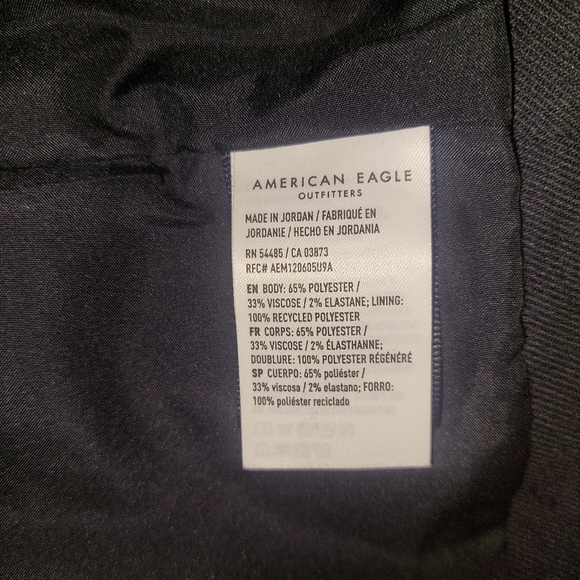 NWT American Eagle Navy Blue 2 Button Front Blazer XL - Picture 6 of 6